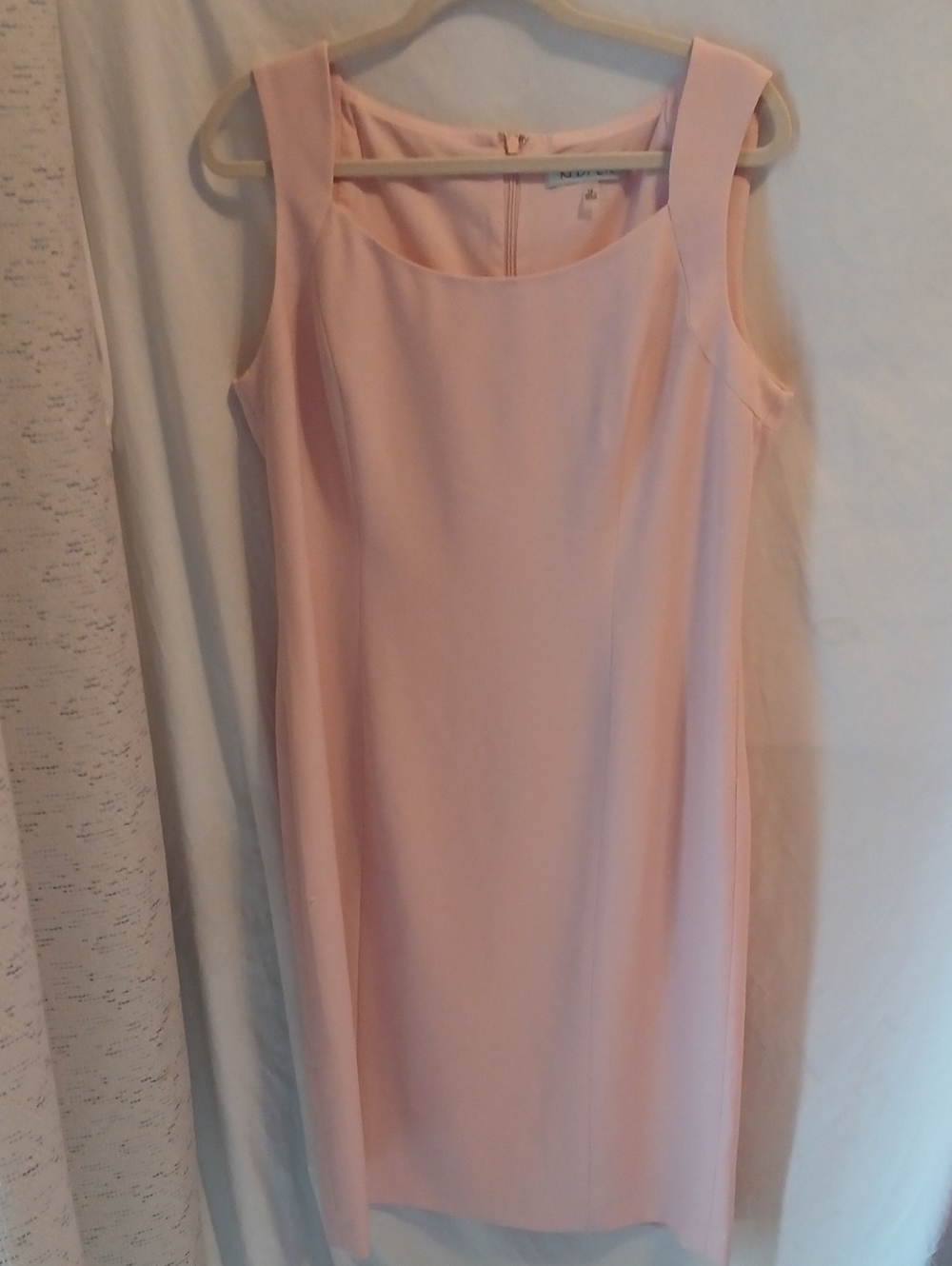 Kasper Sleeveless Light Pink Sheath Dress